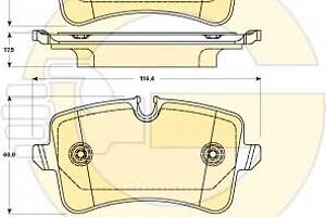 Колодки гальмівні для моделей: AUDI (A5, A4, A5, A7, A6, A6, A6), AUDI (FAW) (A6L), PORSCHE (MACAN)