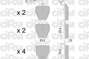 Колодки гальмівні для моделей: AUDI (A8), LAND ROVER (DISCOVERY, DISCOVERY)