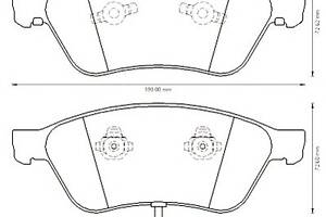 Тормозные колодки для моделей: AUDI (A8, A6,A6), VOLKSWAGEN (PHAETON)