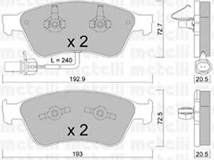 Тормозные колодки для моделей: AUDI (A8, A6,A6,A8), VOLKSWAGEN (PHAETON)