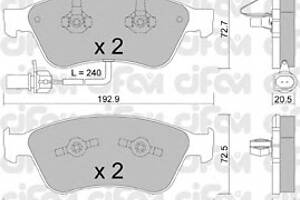 Тормозные колодки для моделей: AUDI (A8, A6,A6,A8), VOLKSWAGEN (PHAETON)