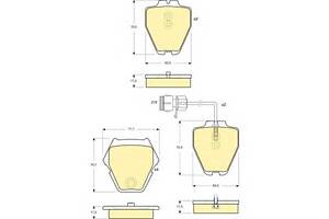 Гальмівні колодки для моделей: AUDI (A8, A6, A6)