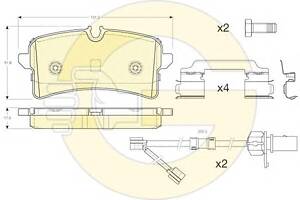 Тормозные колодки для моделей: AUDI (A8, A7,A6,A6,A6)