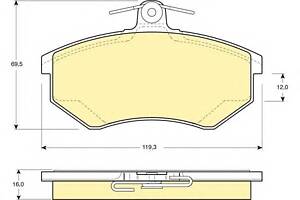 Тормозные колодки для моделей: AUDI (FAW) (200), SEAT (CORDOBA,TOLEDO,IBIZA), VOLKSWAGEN (SCIROCCO,PASSAT,PASSAT,PASSA