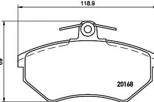 Тормозные колодки для моделей: AUDI (FAW) (200), SEAT (CORDOBA,TOLEDO,IBIZA), VOLKSWAGEN (SCIROCCO,PASSAT,PASSAT,PASSA