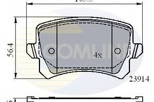 Колодки гальмівні для моделей: AUDI (Q3), SEAT (ALHAMBRA), VOLKSWAGEN (PASSAT,PASSAT,TIGUAN,PASSAT,SHARAN,PASSAT,PASSA