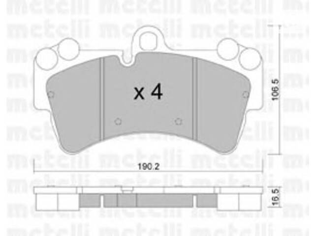 Тормозные колодки для моделей: AUDI (Q7), PORSCHE (CAYENNE), VOLKSWAGEN (TOUAREG)