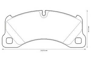 Тормозные колодки для моделей: AUDI (Q7), PORSCHE (CAYENNE,PANAMERA,CAYENNE), VOLKSWAGEN (TOUAREG)