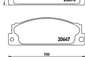 Колодки гальмівні для моделей:AUTOBIANCHI (A), FIAT (X,RITMO,RITMO,127,131,131,RITMO,132), LANCIA (A)