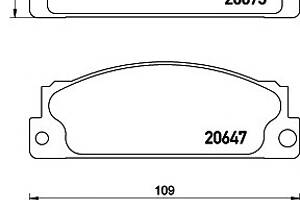 Тормозные колодки  для моделей: AUTOBIANCHI (A),  FIAT (X,RITMO,RITMO,127,131,131,RITMO,132), LANCIA (A)