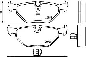 Тормозные колодки для моделей: BMW (3-Series, 3-Series,3-Series,3-Series,3-Series,5-Series,5-Series,7-Series,Z3,Z3,3-Se