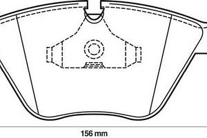 Тормозные колодки для моделей: BMW (3-Series, 3-Series,3-Series,5-Series,5-Series,7-Series,Z3,Z3,Z4,Z4), WIESMANN (ROAD