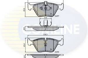 Тормозные колодки для моделей: BMW (3-Series, 3-Series,3-Series,5-Series,5-Series,Z3,Z3,3-Series,3-Series,Z4,Z4), WIESM