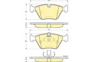 Тормозные колодки для моделей: BMW (5-Series, 5-Series,3-Series)