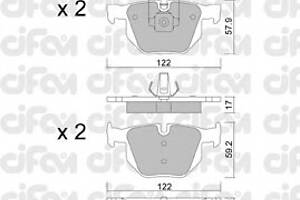 Тормозные колодки для моделей: BMW (X5, X6)