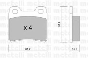 Колодки гальмівні для моделей: BMW (Z3), OPEL (KADETT, ASTRA, ASTRA, ASTRA, CALIBRA, VECTRA, ASTRA, VECTRA), SAAB (900,900,90)