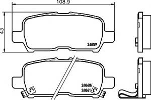 Тормозные колодки для моделей: BUICK (LA, LA), BUICK (SGM) (LACROSSE)