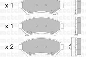 Тормозные колодки для моделей: BUICK (PARK), CHEVROLET (TRANS), OPEL (SINTRA)