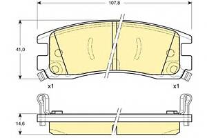 Гальмівні колодки для моделей: BUICK (PARK, GL8, REGAL, REGAL), BUICK (SGM) (REGAL, CENTURY), CADILLAC (SEVILLE, ELDORADO, D