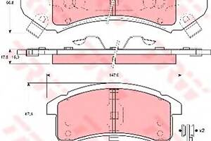 Тормозные колодки для моделей: BUICK (PARK, LE,PARK,LE,LE), CADILLAC (SEVILLE,SEVILLE,ELDORADO,DEVILLE,DEVILLE,SEVILLE)