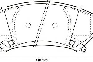 Тормозные колодки для моделей: BUICK (PARK, REGAL,REGAL), CADILLAC (SEVILLE,ELDORADO,DEVILLE,DEVILLE), CHEVROLET (TRANS