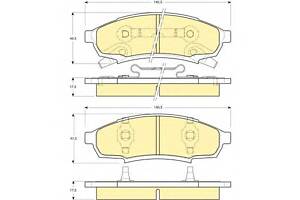 Колодки гальмівні для моделей: BUICK (REGAL, REGAL), CHEVROLET (LUMINA,LUMINA,LUMINA,MALIBU), OLDSMOBILE (CUTLASS,CUTLA