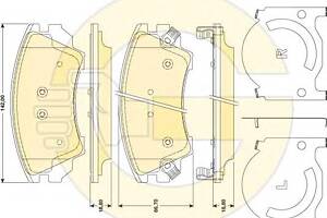 Тормозные колодки для моделей: BUICK (SGM) (REGAL, LACROSSE,GL8,LACROSSE), CHEVROLET (MALIBU), CHEVROLET (SGM) (MALIBU)