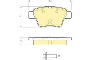 Тормозные колодки для моделей: BYD (G6), CITROËN (C4,C4,C4), CITROEN (DF-PSA) (C-QUATRE,C-QUATRE,C4,ELYSEE), EMGRAND (