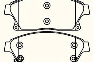 Колодки гальмівні для моделей: CADILLAC (ATS), CHEVROLET (CRUZE,ORLANDO,VOLT,CRUZE,CRUZE,TRACKER), HOLDEN (CRUZE), OPE