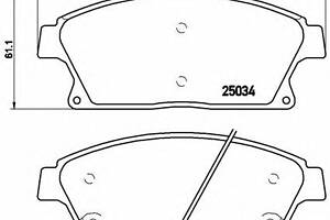 Тормозные колодки для моделей: CADILLAC (ATS), CHEVROLET (CRUZE,ORLANDO,VOLT,CRUZE,CRUZE,TRACKER), HOLDEN (CRUZE), OPE