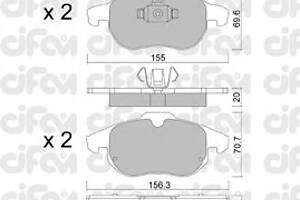 Тормозные колодки для моделей: CADILLAC (BLS, BLS), FIAT (CROMA), OPEL (VECTRA,VECTRA,SIGNUM,VECTRA,ASTRA,ASTRA,ZAFIRA)