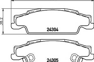 Тормозные колодки для моделей: CADILLAC (CTS), CADILLAC (SGM) (SLS)