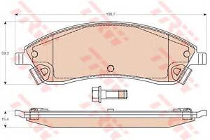 Тормозные колодки для моделей: CADILLAC (SRX)