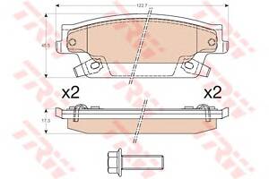 Тормозные колодки для моделей: CADILLAC (SRX)