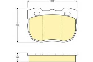 Тормозные колодки для моделей: CARBODIES (FX), LAND ROVER (RANGE-ROVER,DISCOVERY,DEFENDER,DEFENDER,90-110,DEFENDER), M