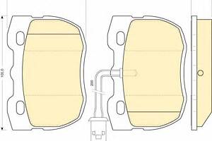 Тормозные колодки для моделей: CARBODIES (FX), LAND ROVER (RANGE-ROVER,DISCOVERY,DISCOVERY,DEFENDER,DEFENDER)