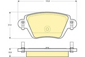 Тормозные колодки для моделей: CHANGAN (CHANA) (CM8, CM8,LEIMENG), FORD (MONDEO,MONDEO,MONDEO), FORD (CHANGAN) (MONDEO)