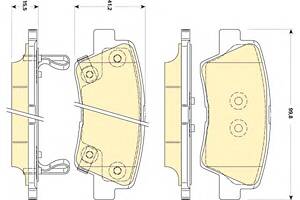 Гальмівні колодки для моделей: CHANGAN (CHANA) (CS35), HYUNDAI (SONATA, TUCSON, SONATA, GRANDEUR, ELANTRA, ACCENT, VELOSTER...