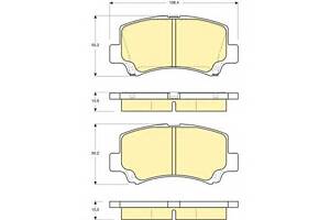 Тормозные колодки для моделей: CHERY (A1, QQ,QIYUN), DR (DR,DR), NAZA (SUTERA), RIICH (M1,X1), SUZUKI (WAGON,WAGON), SU