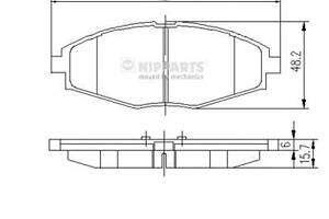 Тормозные колодки для моделей: CHERY (QQ), CHEVROLET (MATIZ,SPARK,SPARK,LANOS), DAEWOO (LANOS,LANOS,MATIZ)