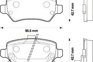 Тормозные колодки для моделей: CHEVROLET (ASTRA, ASTRA,CORSA,CORSA), CHRYSLER (CONCORDE), KIA (VENGA), OPEL (ASTRA,ASTR