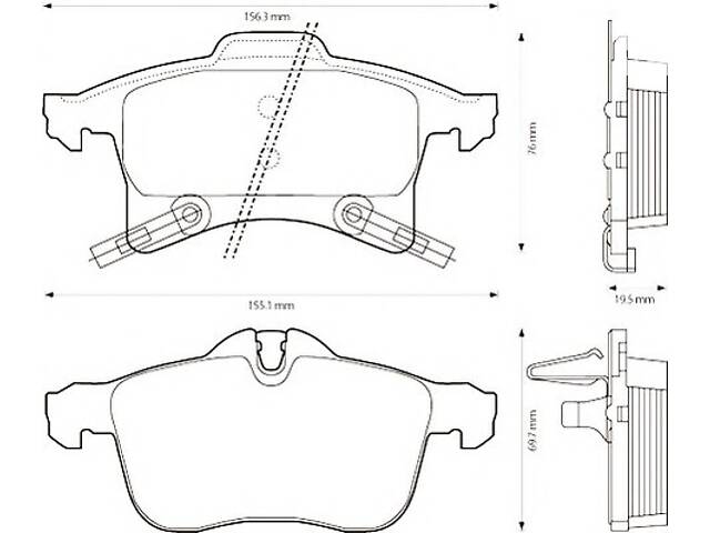 Колодки гальмівні для моделей: CHEVROLET (ASTRA, ASTRA, CORSA, CORSA), HOLDEN (COMBO), OPEL (ASTRA, ASTRA, ASTRA, ZAFIRA, AST