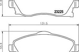 Колодки гальмівні для моделей: CHEVROLET (CORSA, CORSA), HOLDEN (BARINA, COMBO, TIGRA), OPEL (CORSA, COMBO, CORSA, MERIVA, CO