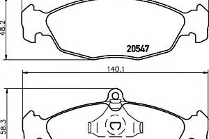 Тормозные колодки для моделей: CHEVROLET (CORSA, CORSA,LANOS,CHEVY,TIGRA,COMBO,CHEVY,CHEVY), DAEWOO (NEXIA,NEXIA,LANOS,