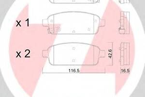 Колодки гальмівні для моделей: CHEVROLET (CRUZE, ORLANDO, CRUZE, CRUZE, TRACKER), OPEL (ASTRA, ASTRA, AMPERA, ASTRA, ZAFIRA, MO