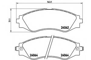 Тормозные колодки для моделей: CHEVROLET (EVANDA, EPICA), CHEVROLET (SGM) (EPICA), DAEWOO (LEGANZA,EVANDA,MAGNUS,TOSCA)