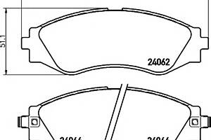 Тормозные колодки для моделей: CHEVROLET (EVANDA, EPICA), CHEVROLET (SGM) (EPICA), DAEWOO (LEGANZA,EVANDA,MAGNUS,TOSCA)