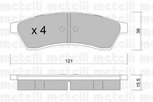 Тормозные колодки для моделей: CHEVROLET (EVANDA, EPICA), DAEWOO (EVANDA)