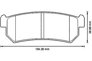 Тормозные колодки для моделей: CHEVROLET (LACETTI, NUBIRA,NUBIRA,AVEO,OPTRA,LACETTI), DAEWOO (NUBIRA,NUBIRA,NUBIRA,NUBI