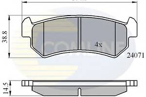 Тормозные колодки для моделей: CHEVROLET (LACETTI, NUBIRA,NUBIRA,OPTRA,OPTRA,OPTRA), DAEWOO (NUBIRA,NUBIRA,NUBIRA,NUBIR